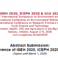 Joint Conference of ISEH 2020, ICEPH 2020 & G16 2020