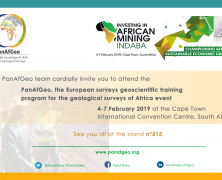 Update about the PanAfGeo project – Presence at the Mining Indaba conference